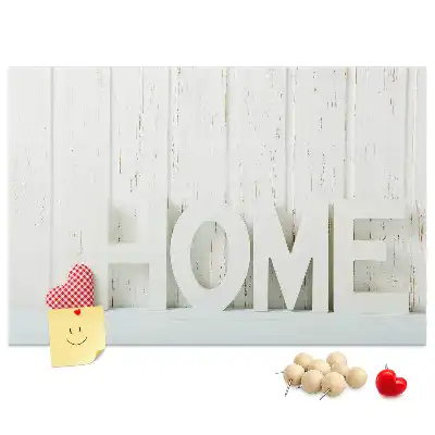 Nástěnná dekorace s typografií Home do dětského pokoje a obývacího pokoje