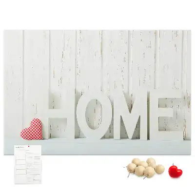 Nástěnná dekorace s typografií Home do dětského pokoje a obývacího pokoje