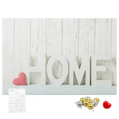 Nástěnná dekorace s typografií Home do dětského pokoje a obývacího pokoje