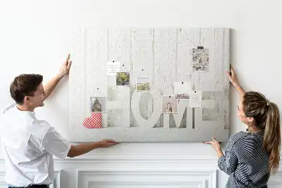 Nástěnná dekorace s typografií Home do dětského pokoje a obývacího pokoje