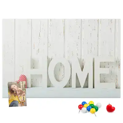 Nástěnná dekorace s typografií Home do dětského pokoje a obývacího pokoje