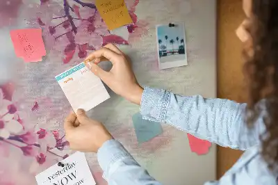 Korková nástěnka Jarní květiny