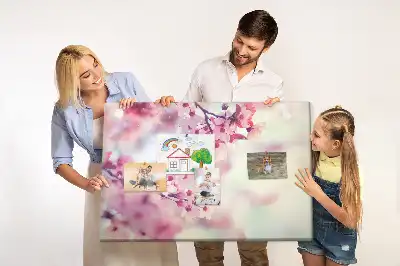 Nástěnka korková Jarní květiny