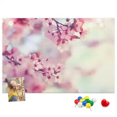 Nástěnka korková Jarní květiny
