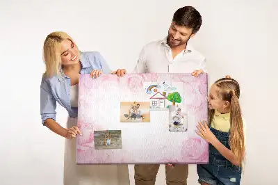 Nástěnka do dětského pokoje Abstraktní růže