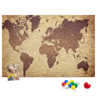 Nástěnka korková Mapa starého světa