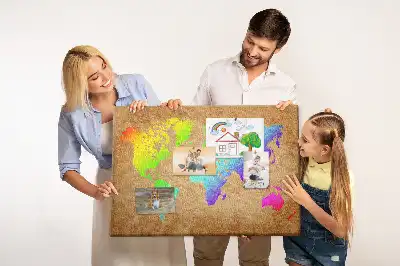 Korková tabule Mapa světa