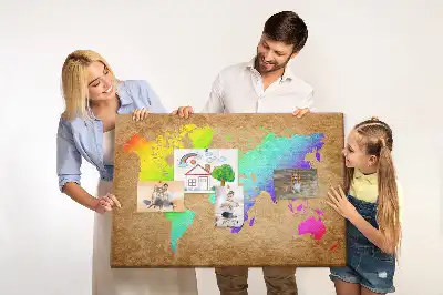 Korková tabule Mapa světa