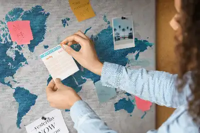 Nástěnka do dětského pokoje Mapa světa