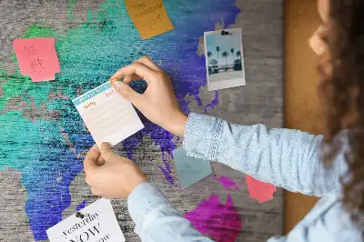Korková nástěnka Univerzální mapa světa
