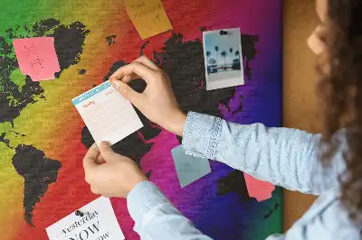 Korková nástěnka Mapa světa do kanceláře