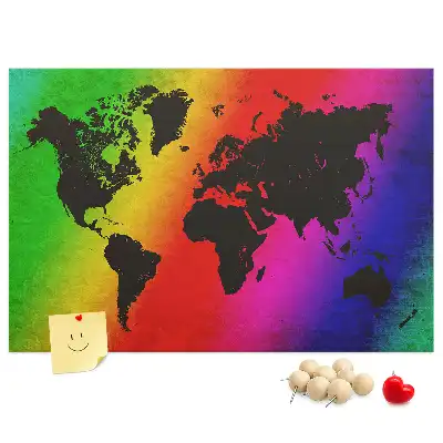 Korková tabule Mapa světa