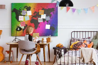 Korková tabule Mapa světa