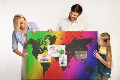 Korková tabule Mapa světa