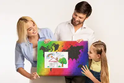 Korková nástěnka Mapa světa do kanceláře