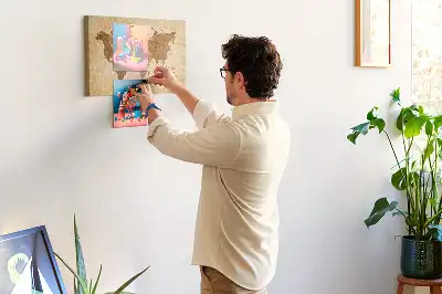 Nástěnka do dětského pokoje Mapa světa ve starém stylu
