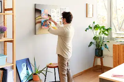 Nástěnka korková Abstraktní vlna