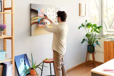 Nástěnka korková Abstraktní vlna