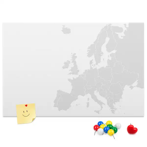 Nástěnka korková Mapa Evropy