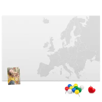 Nástěnka korková Mapa Evropy