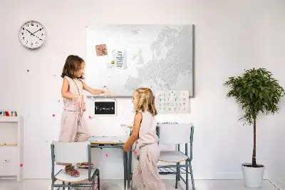 Nástěnka korková Mapa Evropy