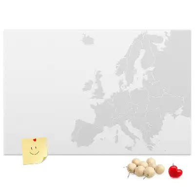 Nástěnka korková Mapa Evropy