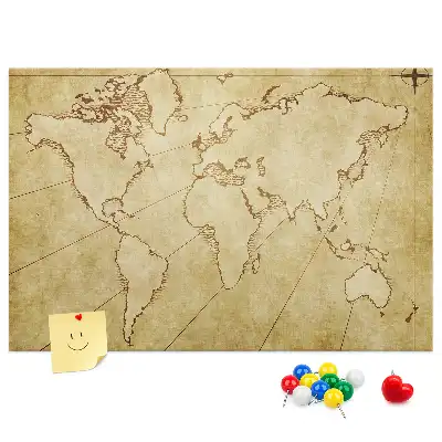 Nástěnka korková Mapa starého světa