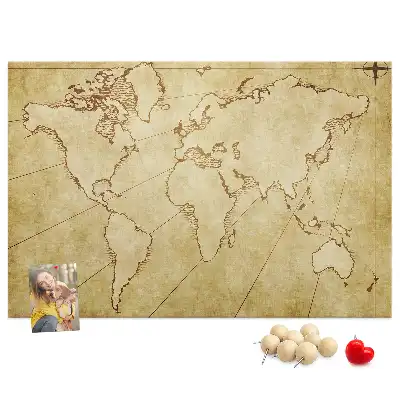 Nástěnka korková Mapa starého světa