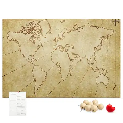 Nástěnka korková Mapa starého světa