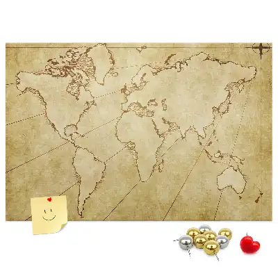 Nástěnka korková Mapa starého světa