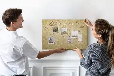 Nástěnka korková Mapa starého světa