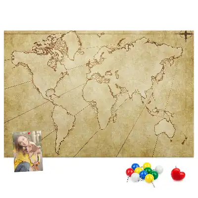 Nástěnka korková Mapa starého světa