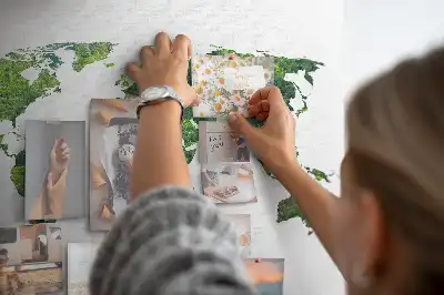 Korková tabule Mapa světa ekologie