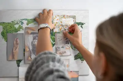 Korková tabule Mapa světa ekologie