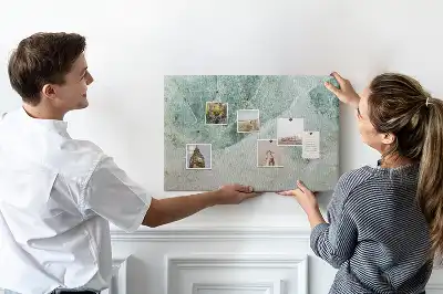 Nástěnka do dětského pokoje Mramorový povrch