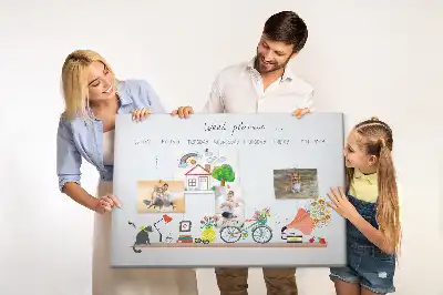 Korková nástěnka týdenní kalendář na zeď
