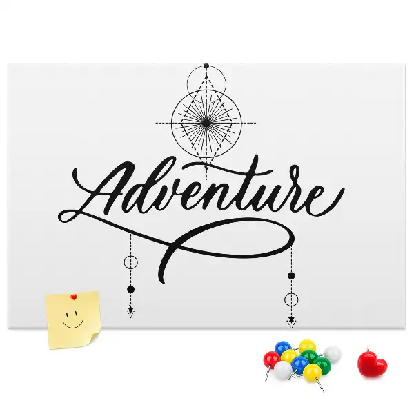 Nástěnka do dětského pokoje s cestovatelským motivem adventure