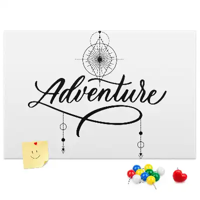 Nástěnka do dětského pokoje s cestovatelským motivem adventure