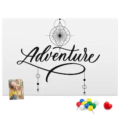 Nástěnka do dětského pokoje s cestovatelským motivem adventure