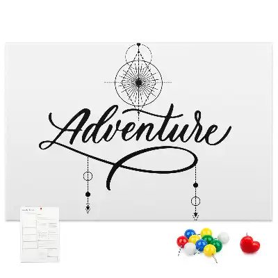 Nástěnka do dětského pokoje s cestovatelským motivem adventure