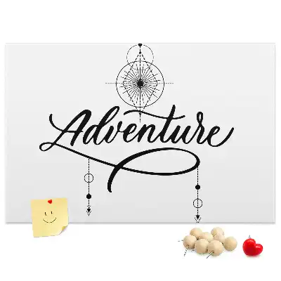 Nástěnka do dětského pokoje s cestovatelským motivem adventure