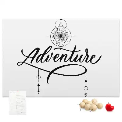 Nástěnka do dětského pokoje s cestovatelským motivem adventure