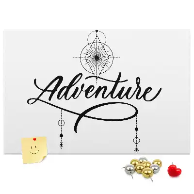 Nástěnka do dětského pokoje s cestovatelským motivem adventure