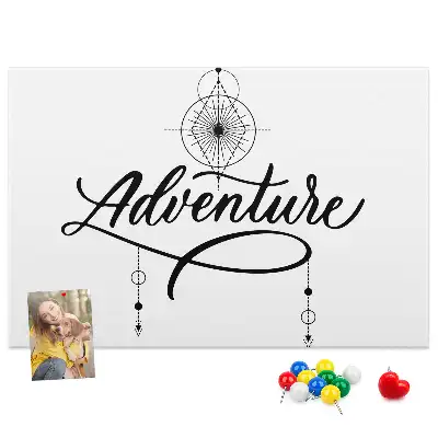 Nástěnka do dětského pokoje s cestovatelským motivem adventure