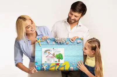 Korková nástěnka s motivem mušlí a pláže