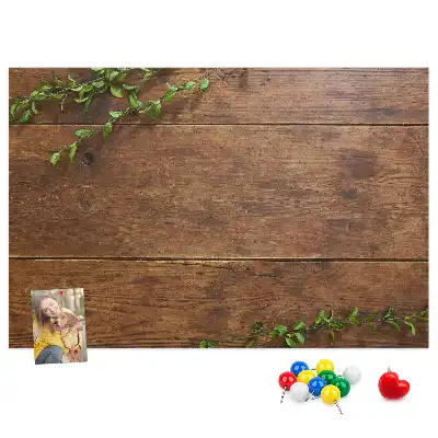 Nástěnka korková Rustikální dřevo