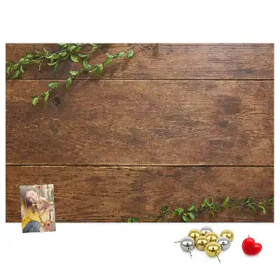 Nástěnka korková Rustikální dřevo