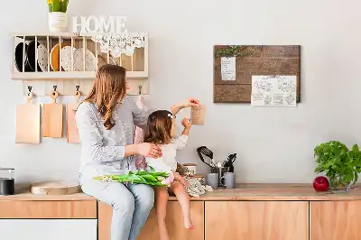 Nástěnka korková Rustikální dřevo