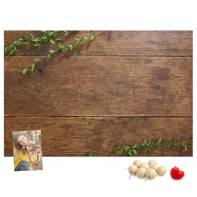 Nástěnka korková Rustikální dřevo