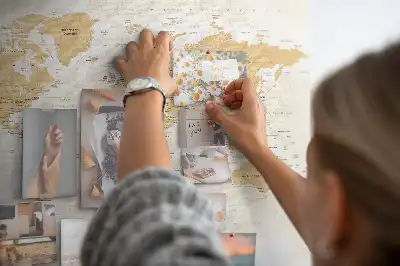 Korková nástěnka Politická mapa světa
